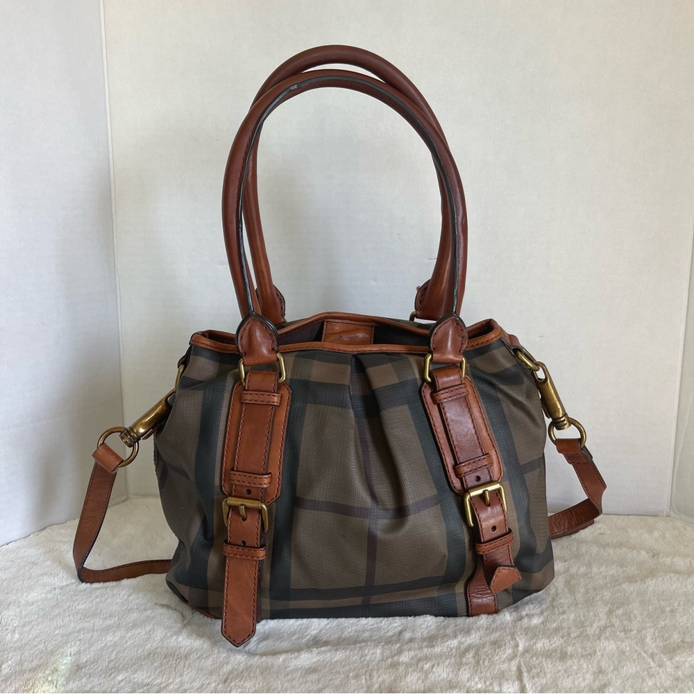 Burberry Smoked Check Northfield Horseferry Tote - Picture 1 of 15
